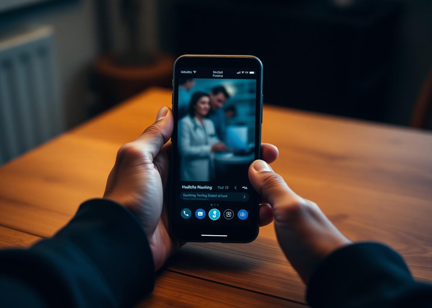 Patient reviewing a referral update on their phone